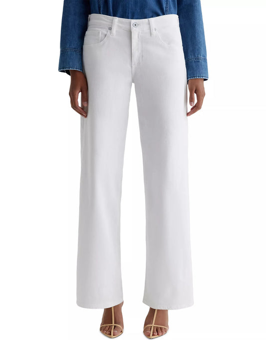 Adria Low-Rise Wide Leg Jeans-Denim-Uniquities