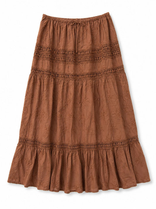 Micah Embroidered Skirt-Bottoms-Uniquities