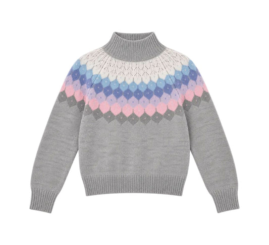 4-Ply Pastel Mock with Pointelle-Sweaters-Uniquities
