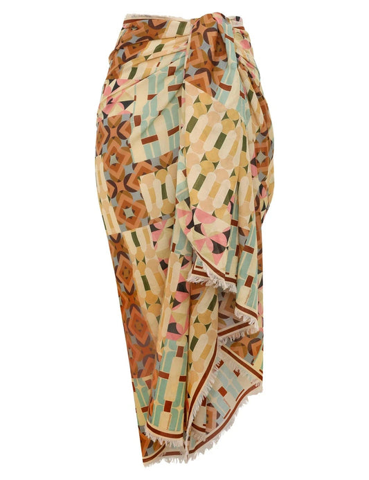 Printed Cotton Pareo-Accessories-Uniquities