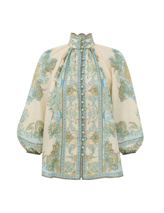 Echo Billow Blouse-Tops/Blouses-Uniquities