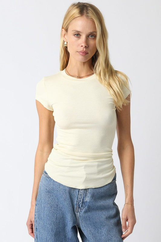 Chandler Ribbed Tee-Tee Shirts-Uniquities