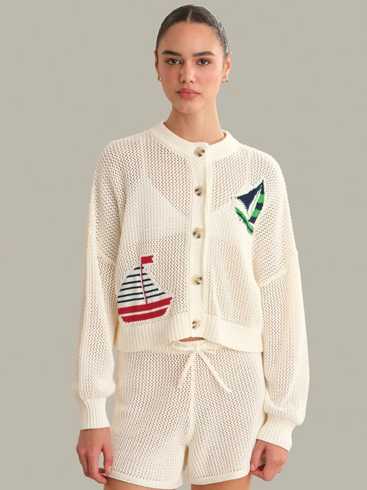 Tide Mesh Cardigan-Sweaters-Uniquities