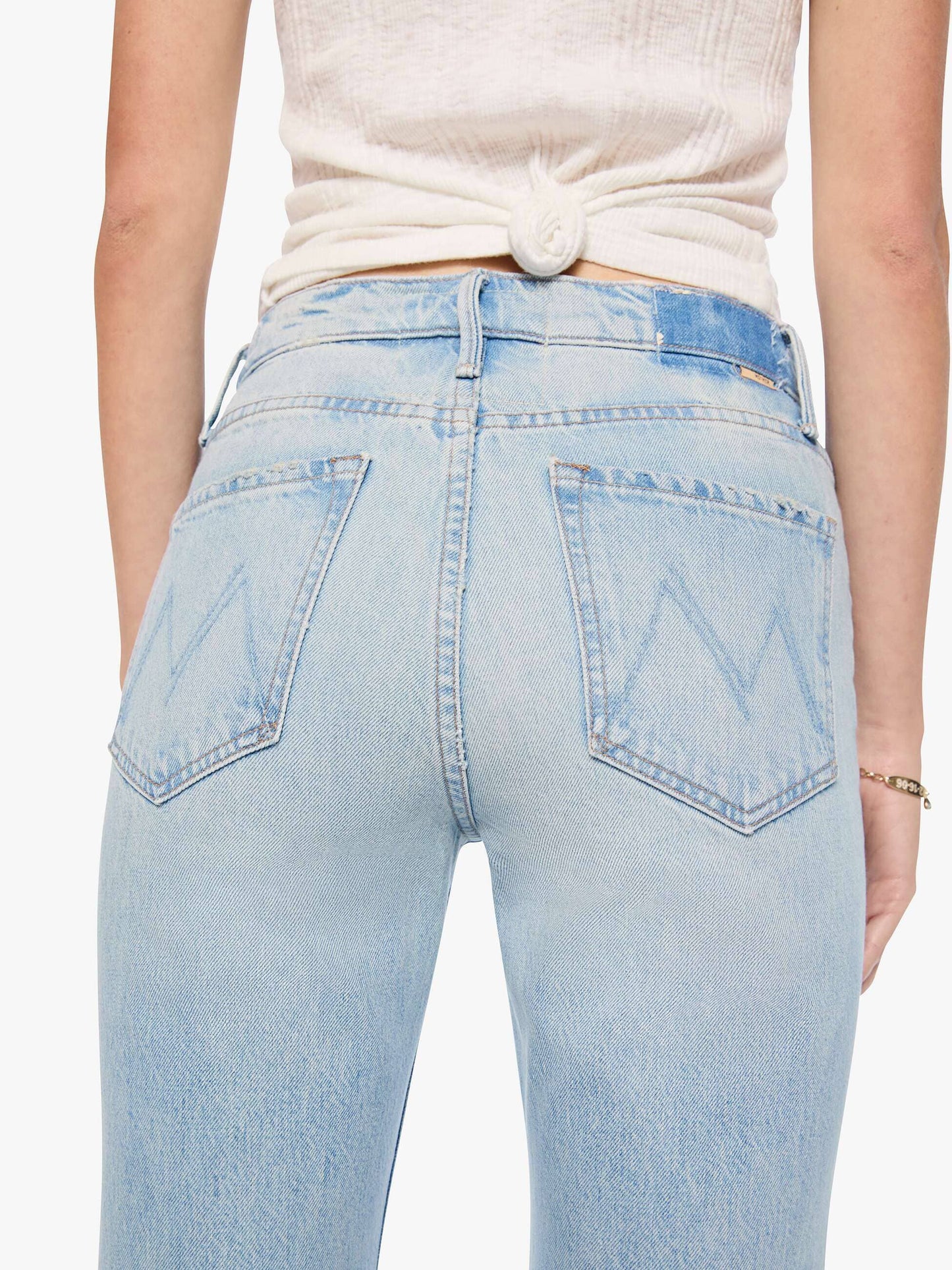 Seamed Doozy Heel Denim Mother