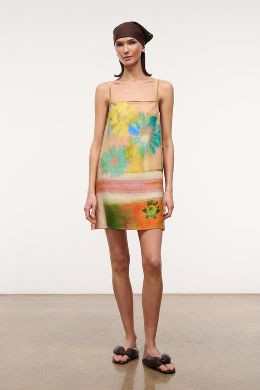 Laura Linen Mini Dress-Dresses-Uniquities