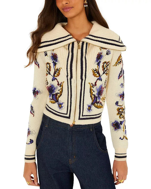 Golden Nature Knit Cardigan-Sweaters-Uniquities