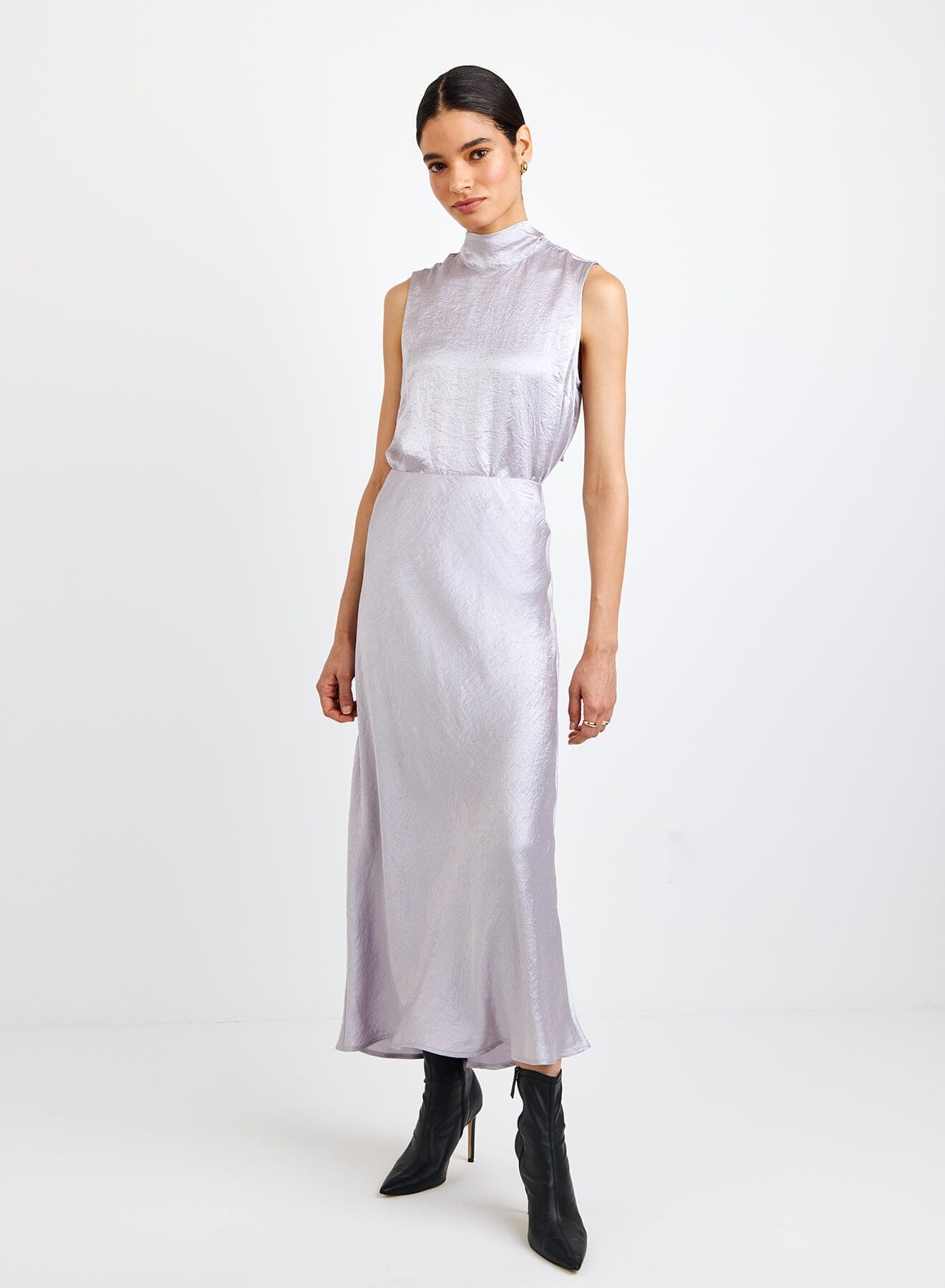 Sleek Bias Maxi Skirt-Bottoms-Uniquities