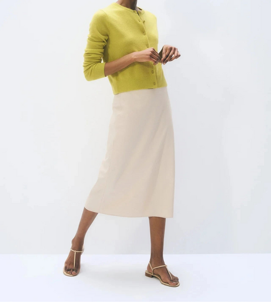 Cashmere Crewneck Cardigan-Sweaters-Uniquities