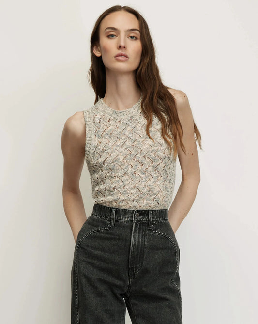 Cropped Jerrel Knit Tank-Tops/Blouses-Uniquities