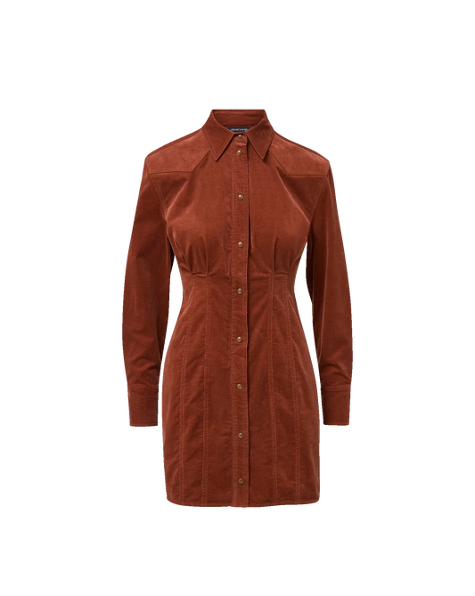 Evren Corduroy Mini Dress-Dresses-Uniquities