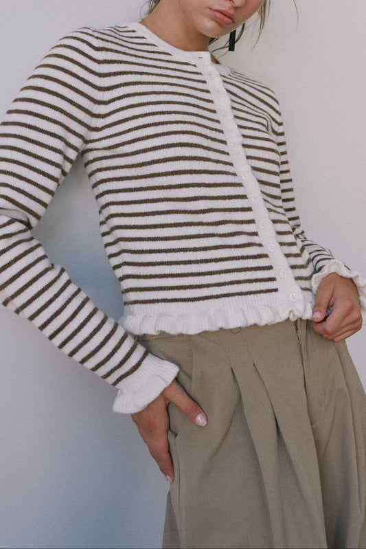 Rory Striped Cardigan-Sweaters-Uniquities