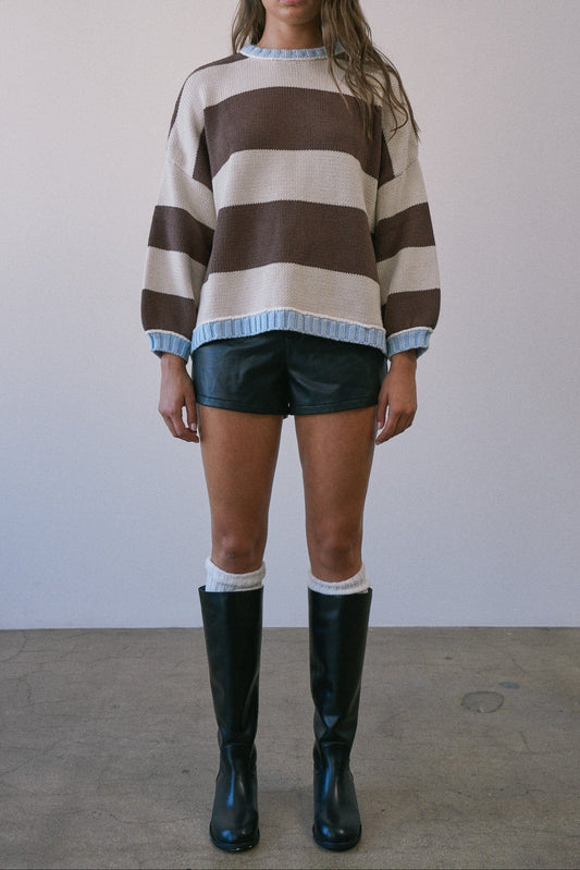 Felicity Stripe Sweater-Sweaters-Uniquities