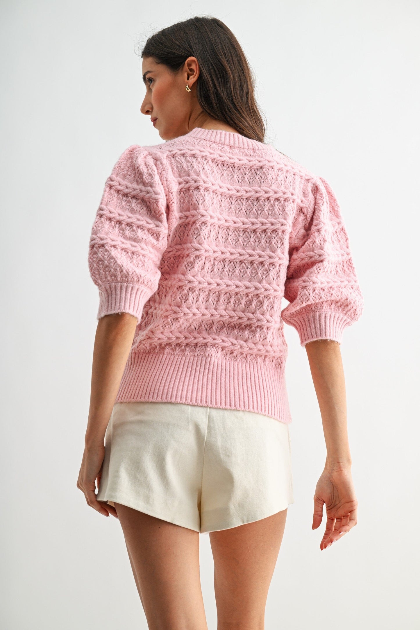 Kaelia Short Sleeve Sweater-Tops/Blouses-Uniquities