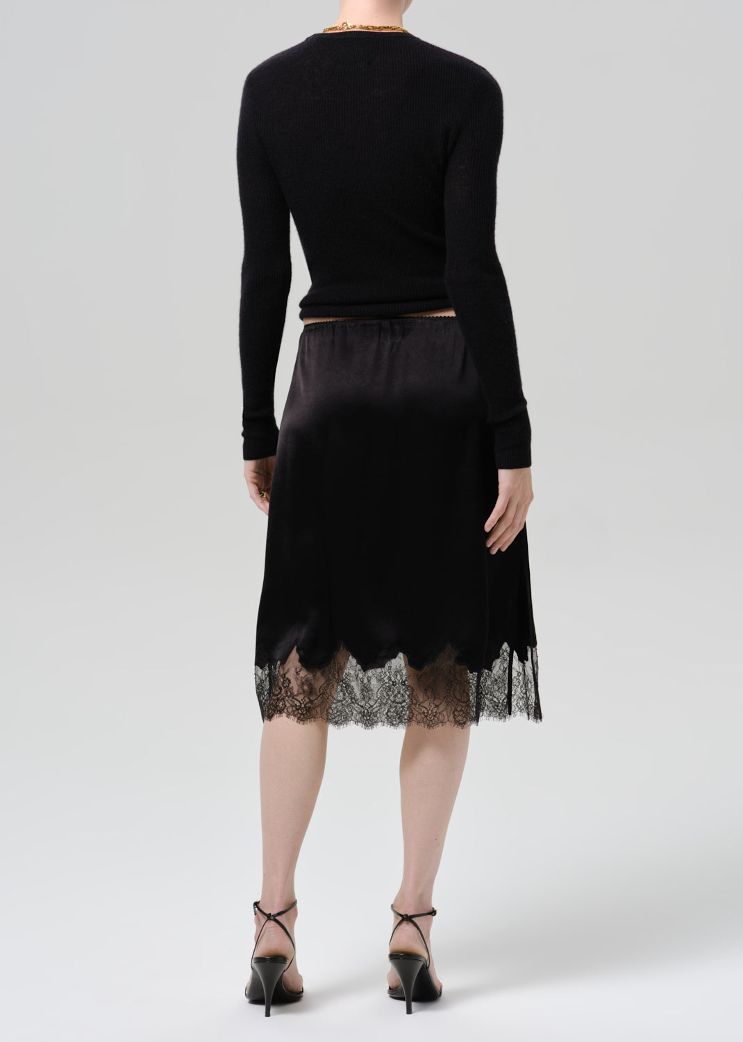 Lace Trimmed Skirt