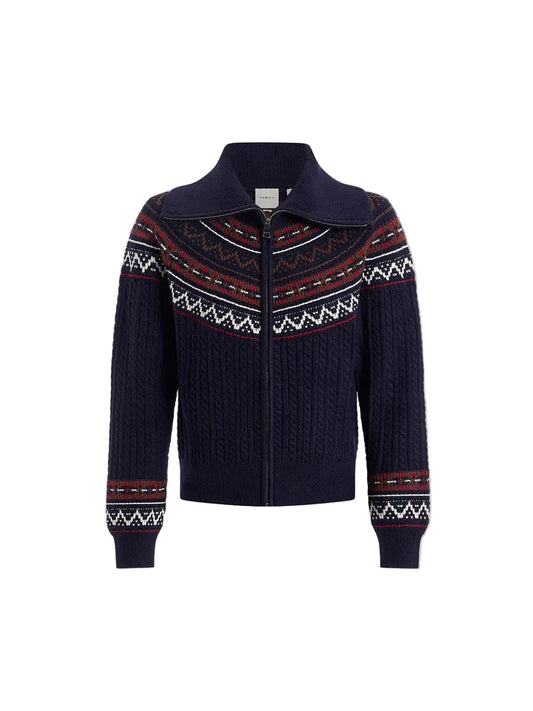 Hubert Zip Knit Jacket-Jackets-Uniquities