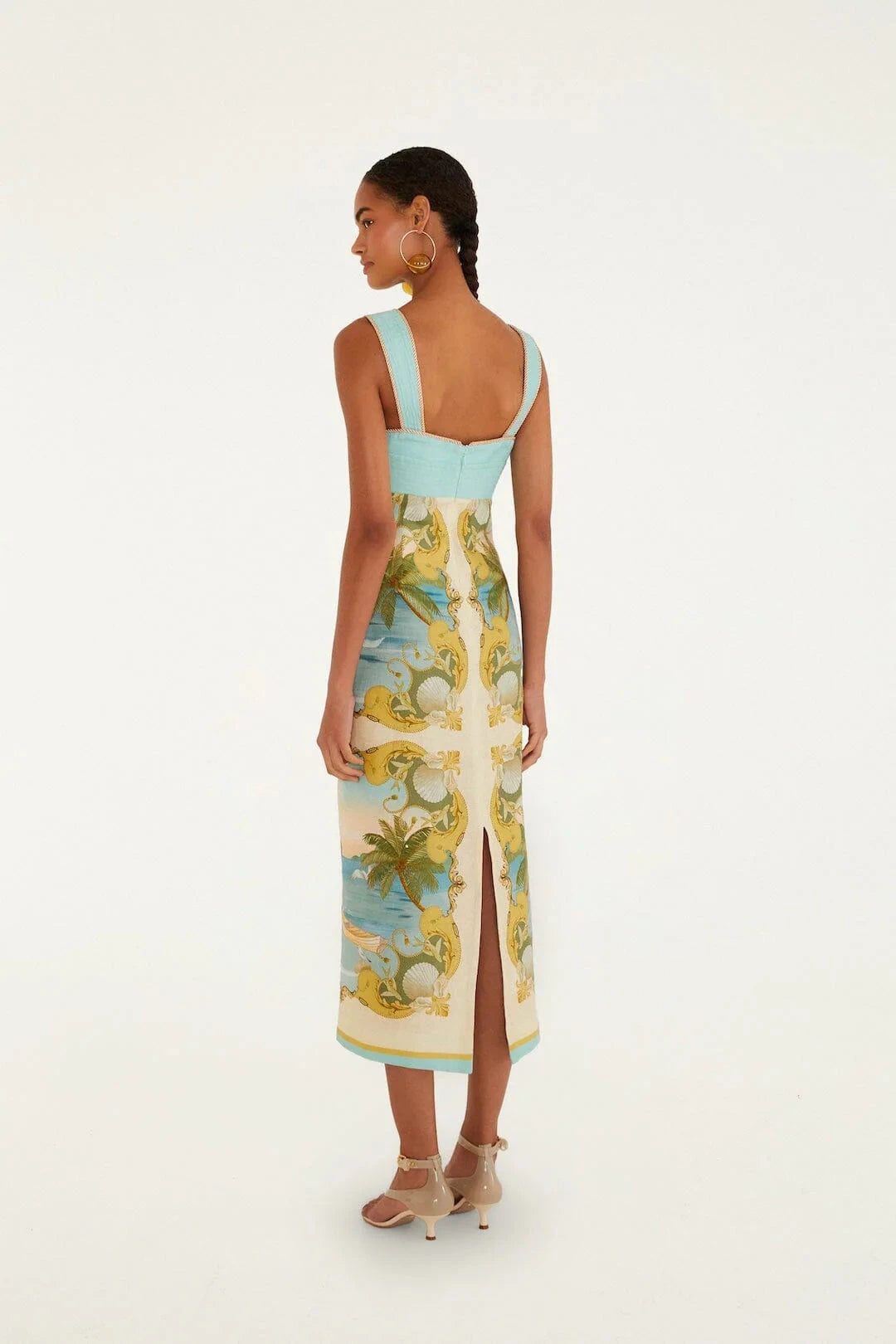Royal Sea Maxi Dress-Dresses-Uniquities