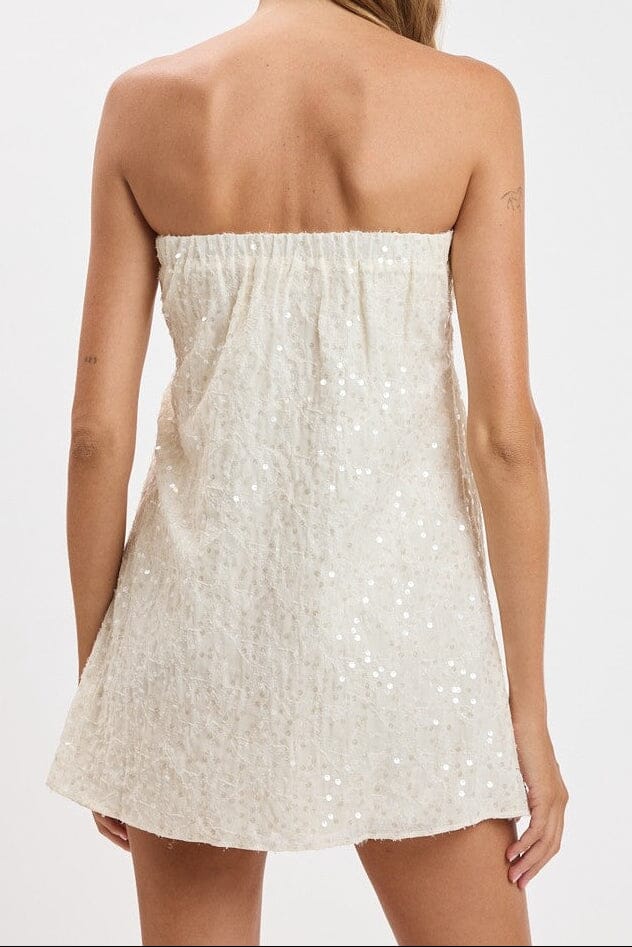 Sequin Swing Mini Dress-Dresses-Uniquities