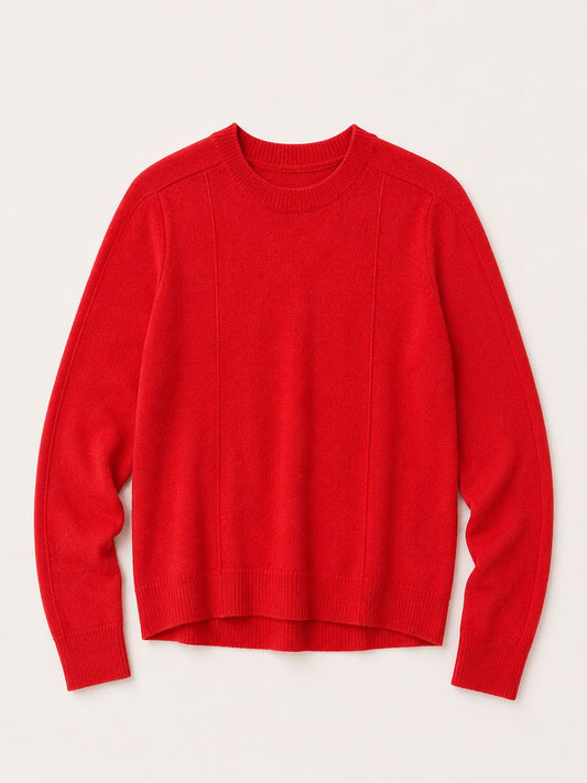 Seamed Crew with Double Neck-Sweaters-Uniquities