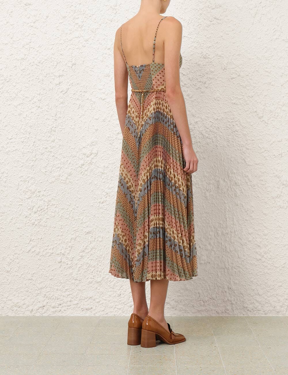 Sunray Pleated Picnic Dress-Dresses-Uniquities