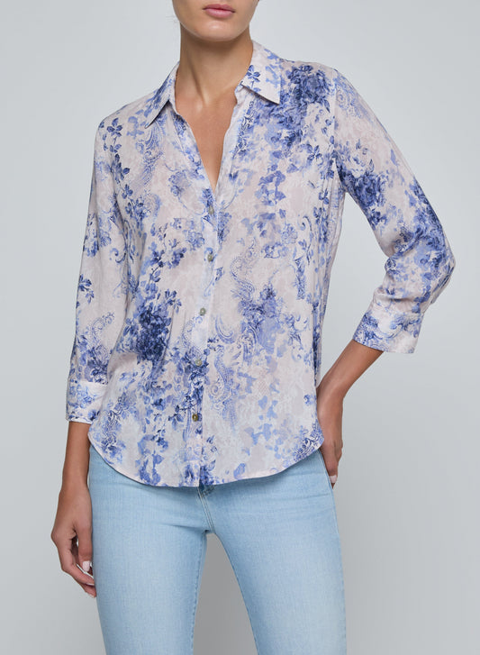 Camille 3/4 Sleeve Blouse-Tops/Blouses-Uniquities
