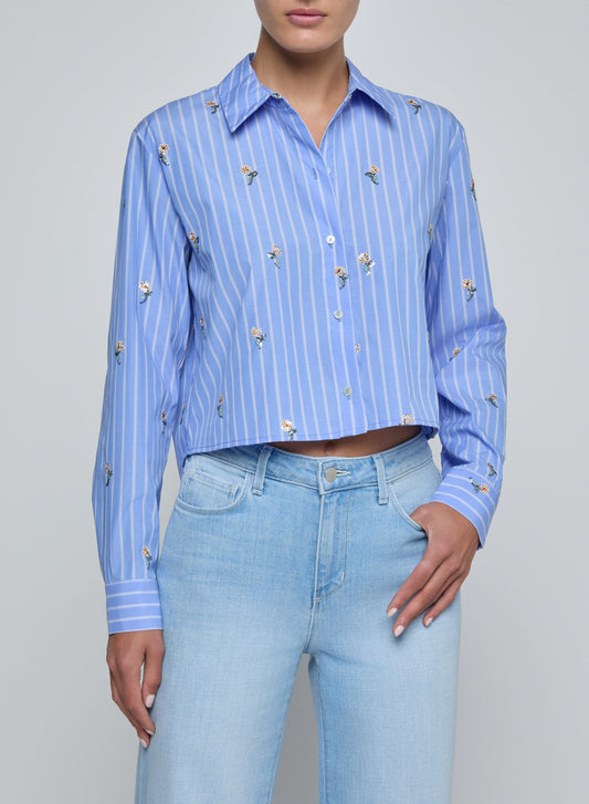 Cosette Crop Hi Low Shirt-Tops/Blouses-Uniquities