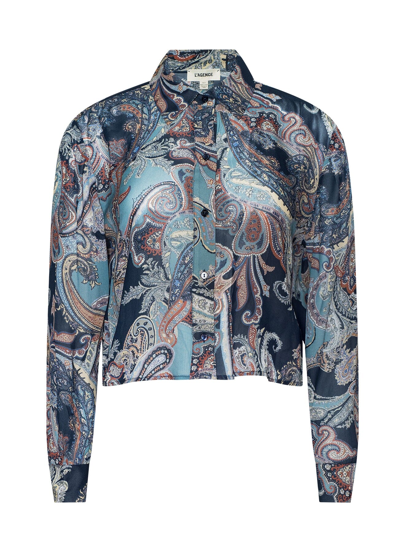 Cosette Crop Hi Low Shirt Tops/Blouses L'AGENCE