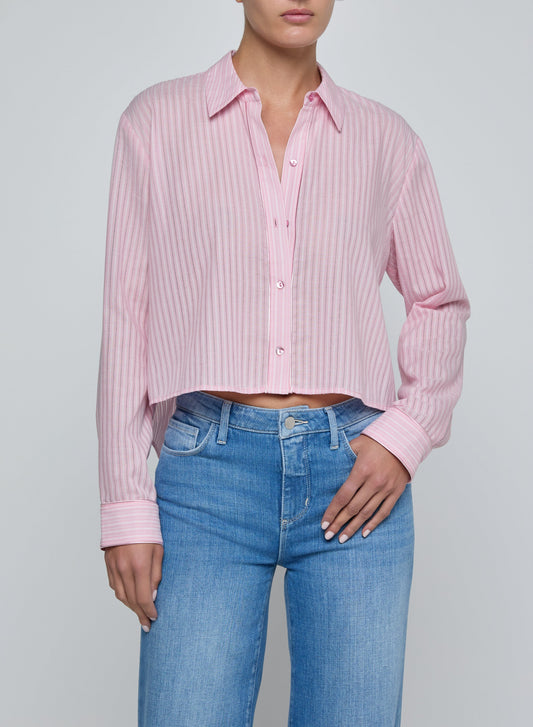 Cosette Crop Shirt-Tops/Blouses-Uniquities