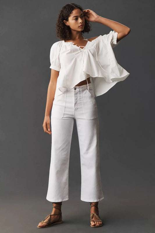 Modern Pocket Wide Leg Jeans-Denim-Uniquities