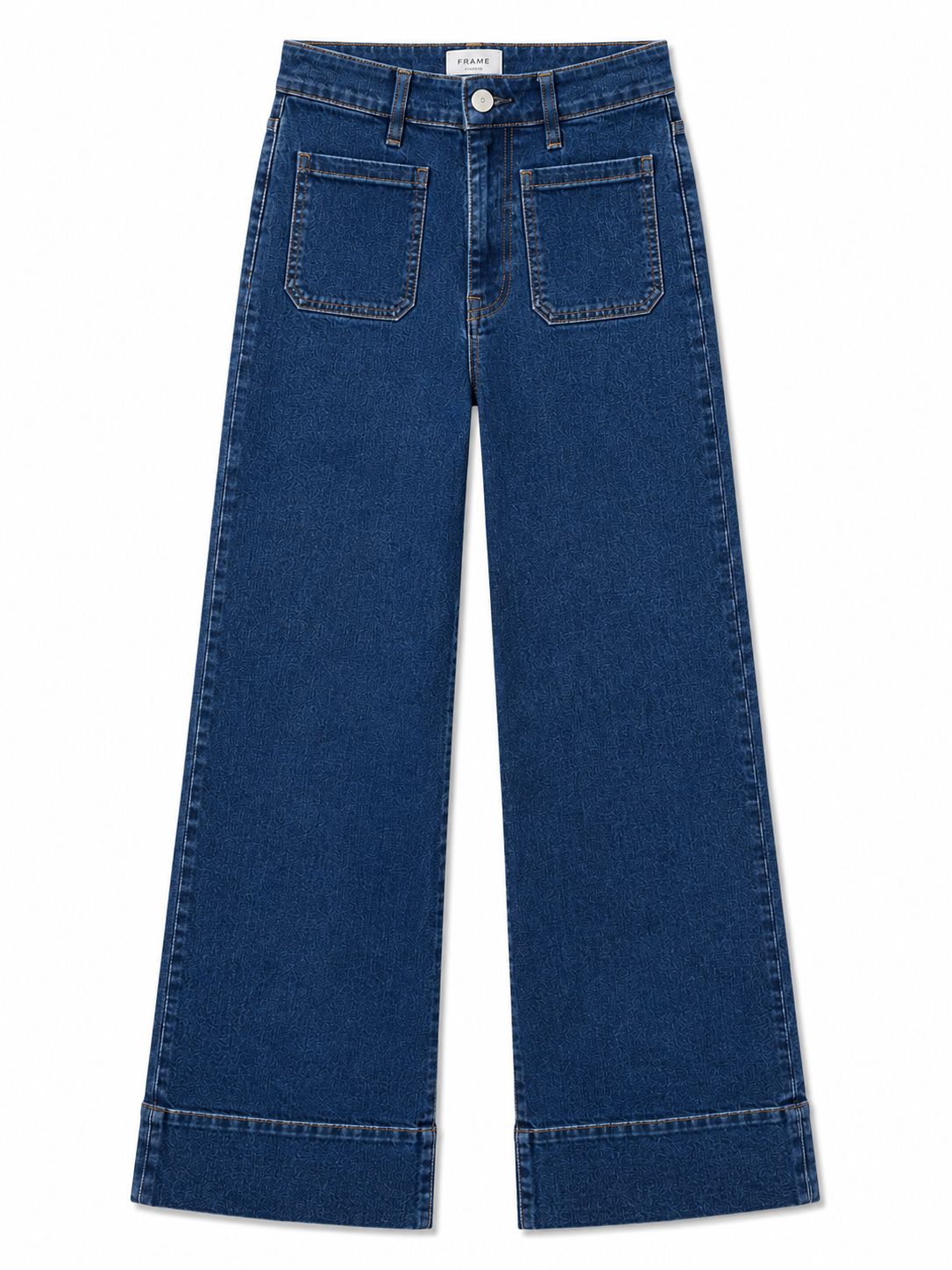 Le Slice Slim Palazzo Long-Denim-Uniquities
