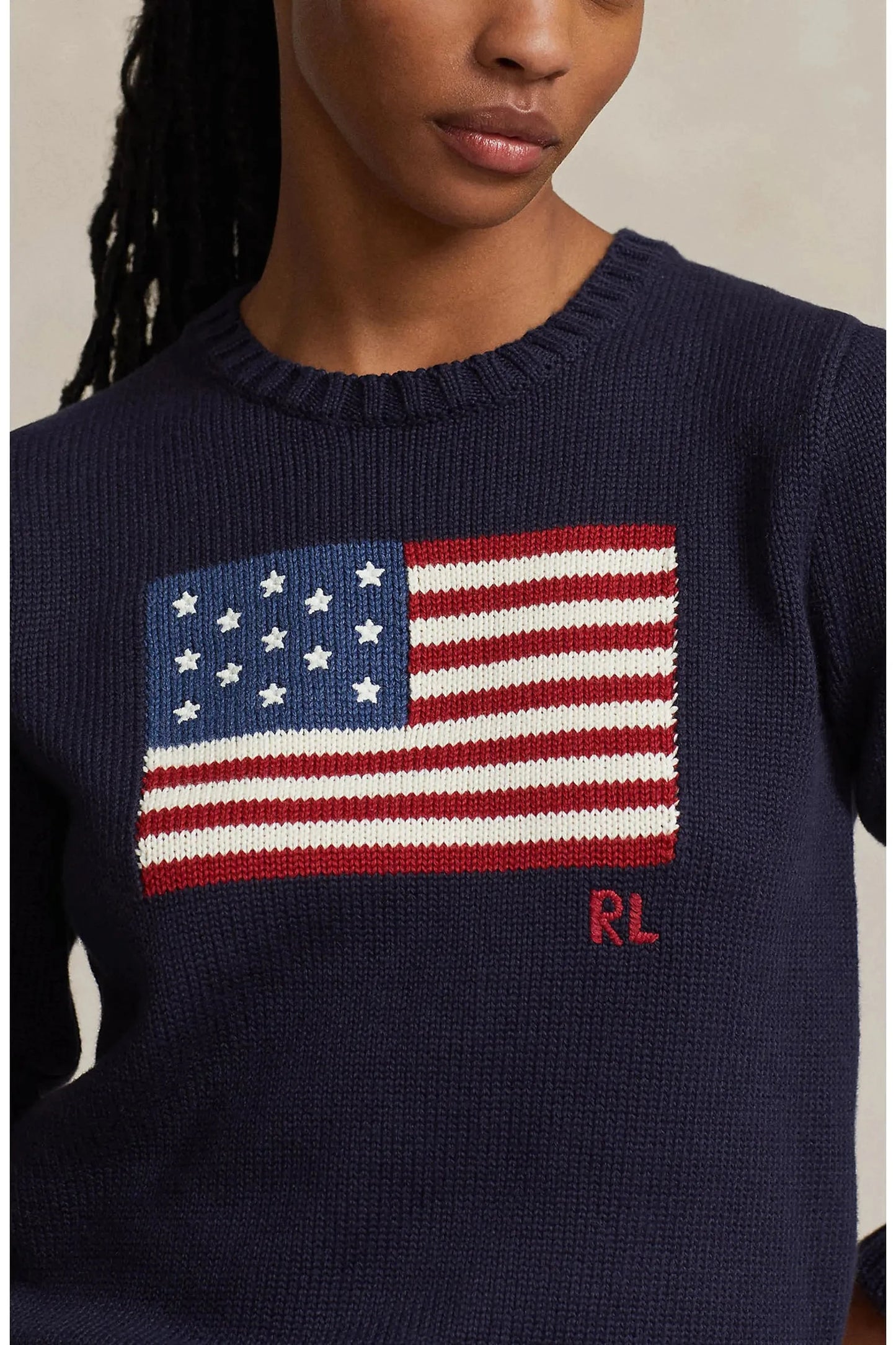 Flag Crewneck Pullover Sweaters Ralph Lauren