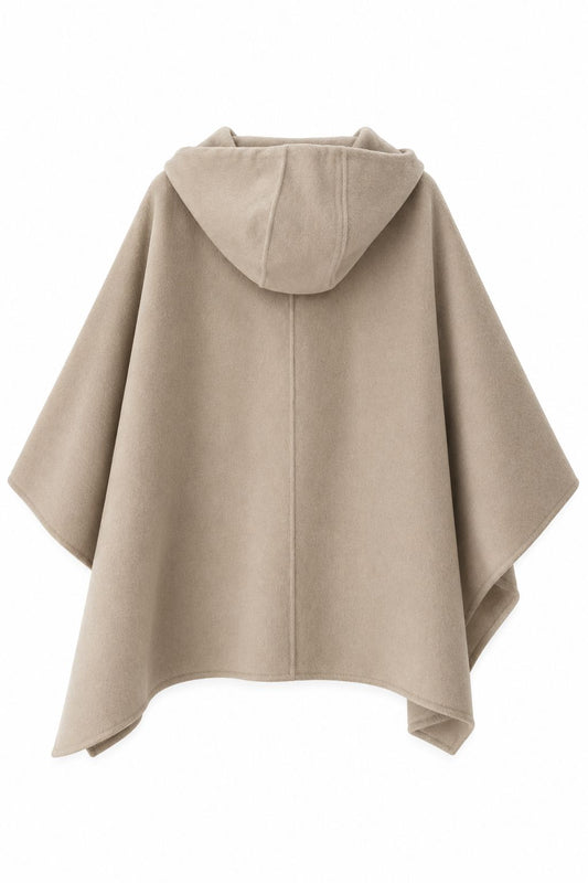 Wool Cape W/ Hood-Jackets-Uniquities