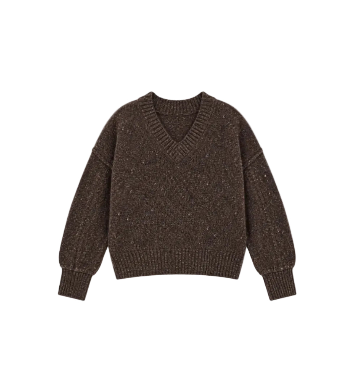 Boxy V-Neck Sweater-Sweaters-Uniquities
