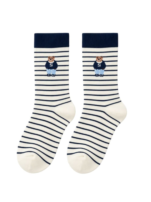 Preppy Bear Socks-Accessories-Uniquities