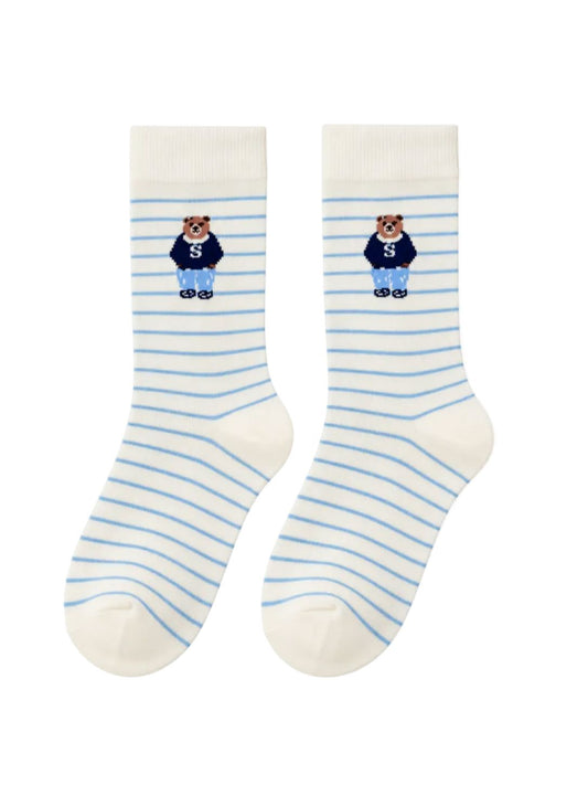 Preppy Bear Socks-Accessories-Uniquities
