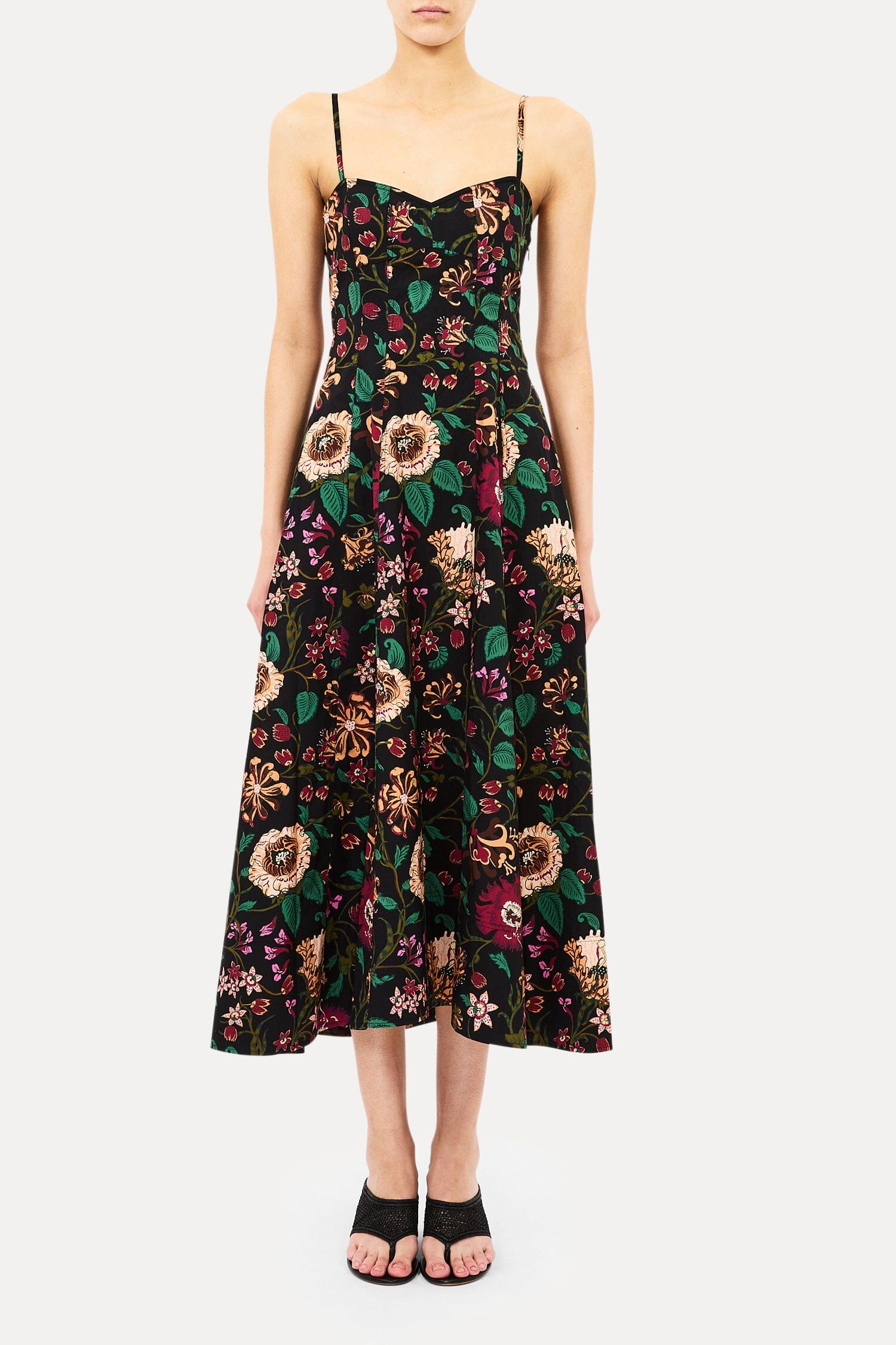 cami cotton dress Ulla Johnson Fiora - DAHLIA Agate Dry clean Imported 6X Large Size:36/38 Buy Long Gowns for