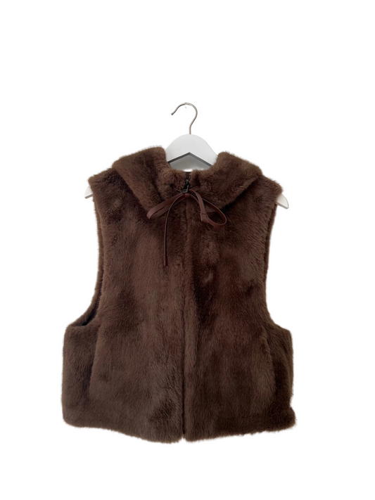 Eileen Hooded Vest-Jackets-Uniquities