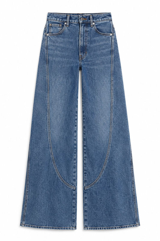 Taylor with Curved Seam-Denim-Uniquities