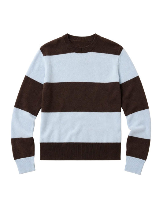 Crew Cashmere Rugby Stripe-Sweaters-Uniquities