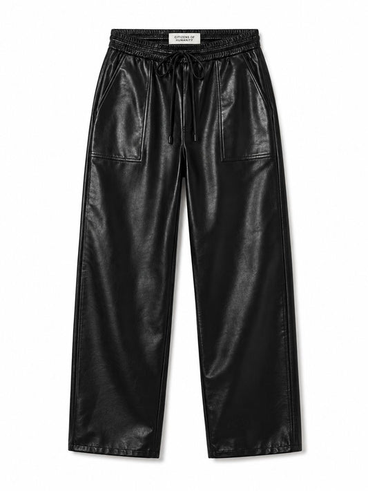 Rework Recycled Leather Pant-Bottoms-Uniquities