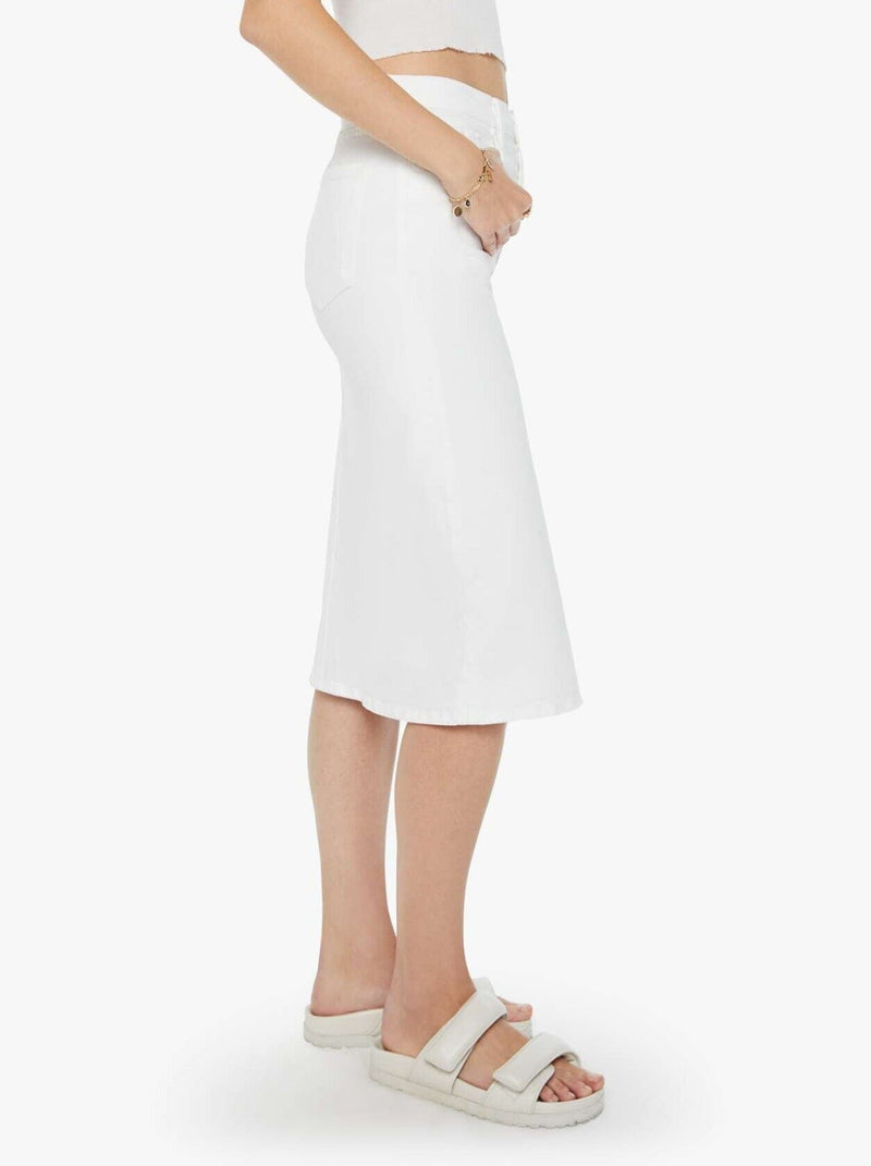The Front Slit Vegabond Midi Skirt-Denim-Uniquities