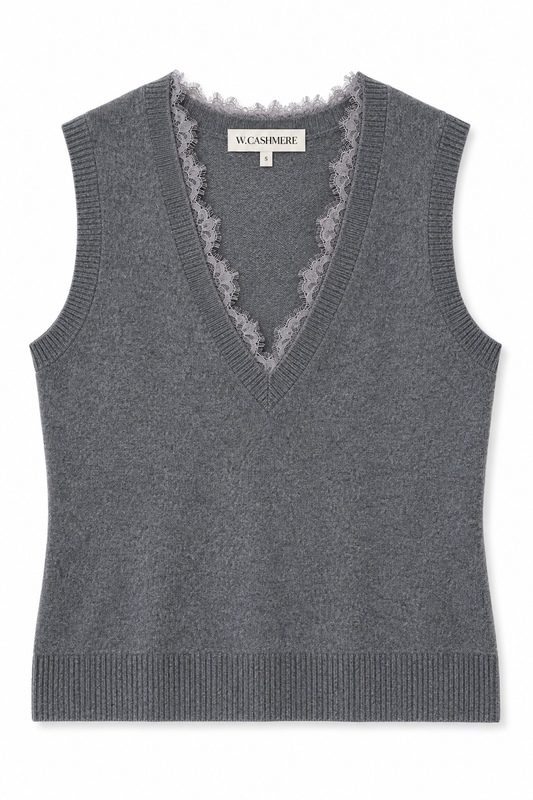Colette V-Neck Lace Tank