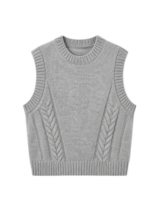 Cable Vest-Sweaters-Uniquities