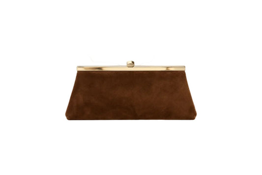 Convertible Clutch Suede-Accessories-Uniquities