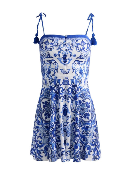 Glinda Tassel Strap Dress-Dresses-Uniquities