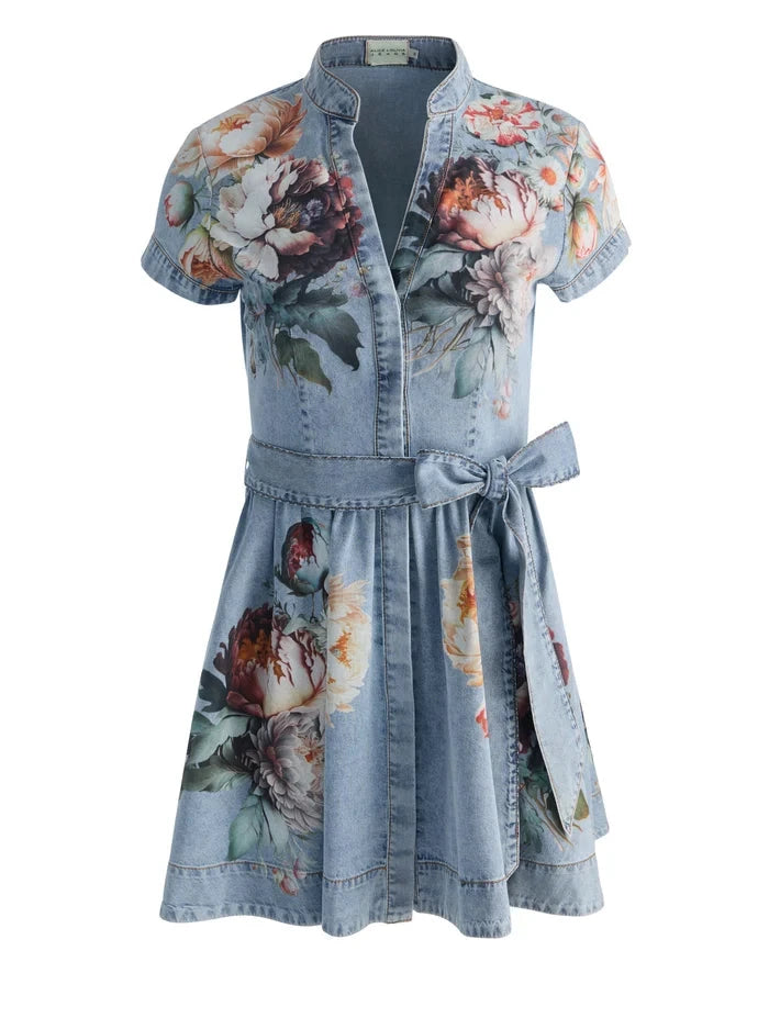 Lucy Mini Denim Shirtdress Uniquities Lucy Mini Denim Shirtdress Uniquities