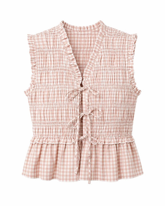 Rhodes Gingham Top Tops/Blouses French Connection