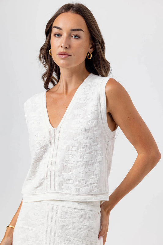 Clover Sweater Vest-Tops/Blouses-Uniquities