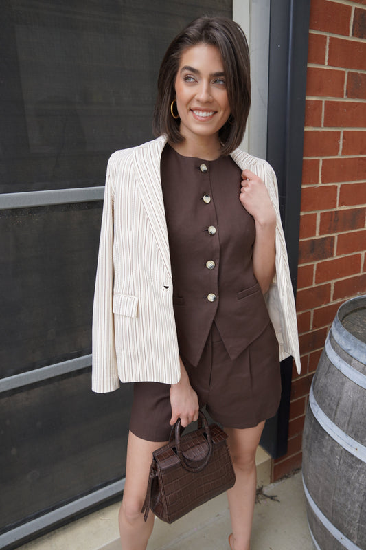 Slim Fit Oxford Jacket-Jackets-Uniquities