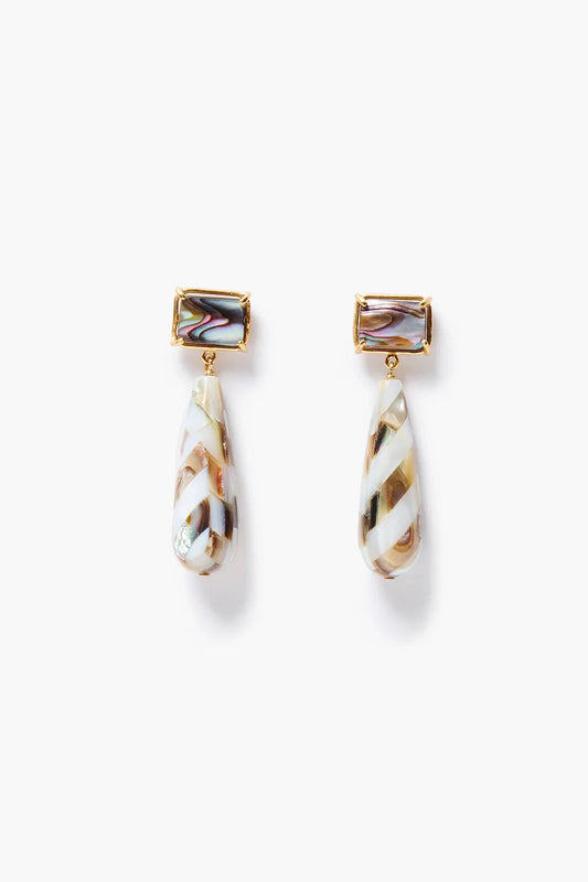 Mosaic Abalone Drop Earring-Jewelry-Uniquities