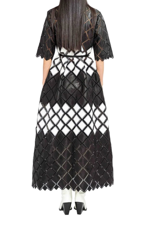 Lattice Midi Dress-Dresses-Uniquities